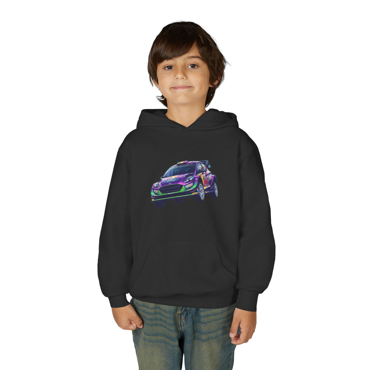 Airborne Stage Hoodie, Dirt Racing Kids Sweatshirt, Youth Apex Jump Graphic Pullover