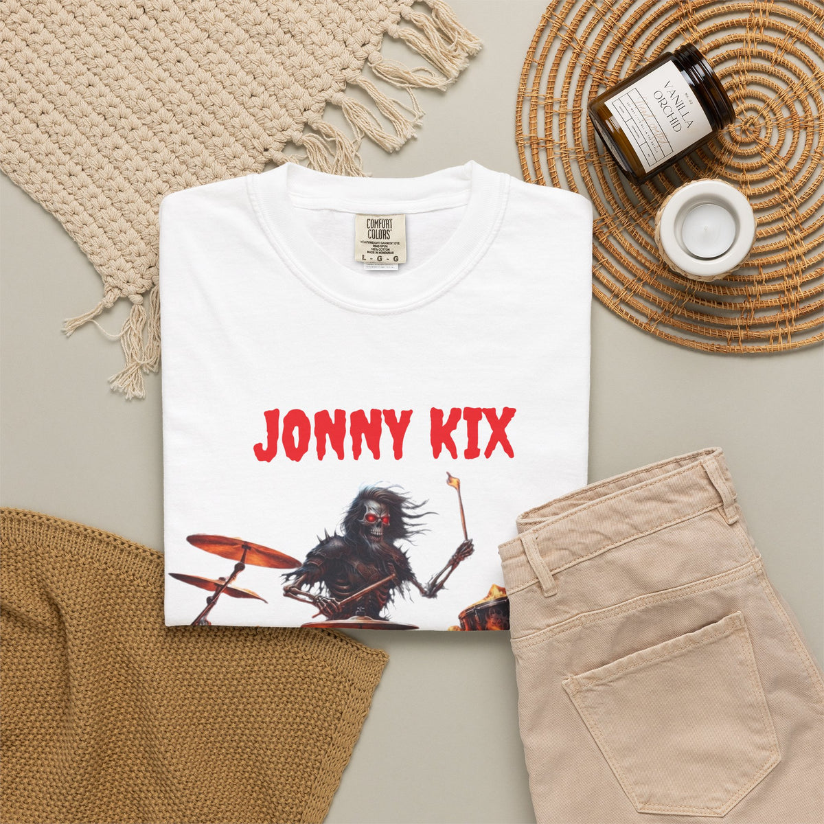 Infernal Rite  "Jonny Kix" Drummer Rock Band Tee