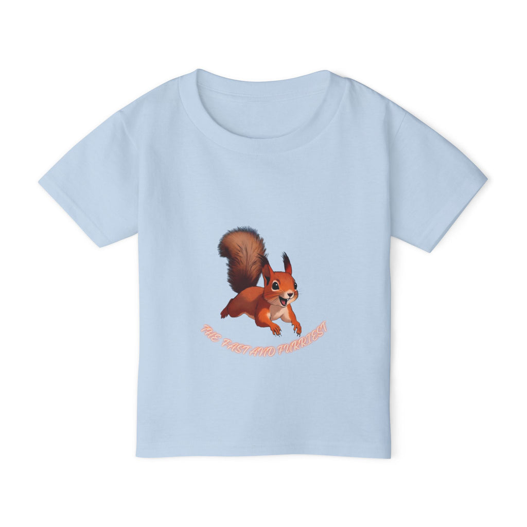 Cartoon Red Squirrel Toddler T-shirt | Cute Woodland Animal Tee