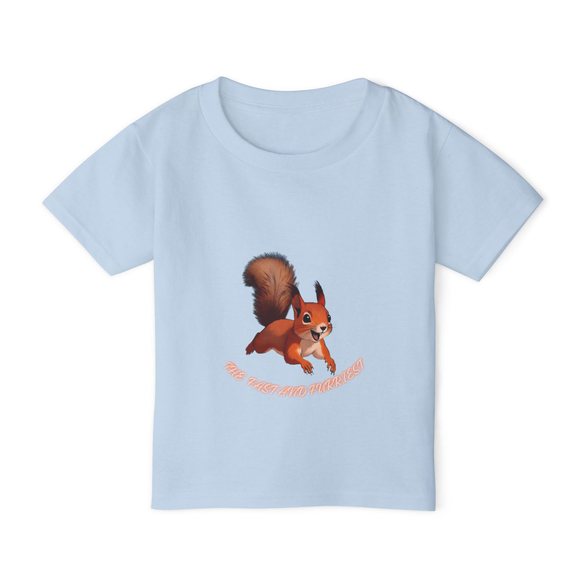 Cartoon Red Squirrel Toddler T-shirt | Cute Woodland Animal Tee