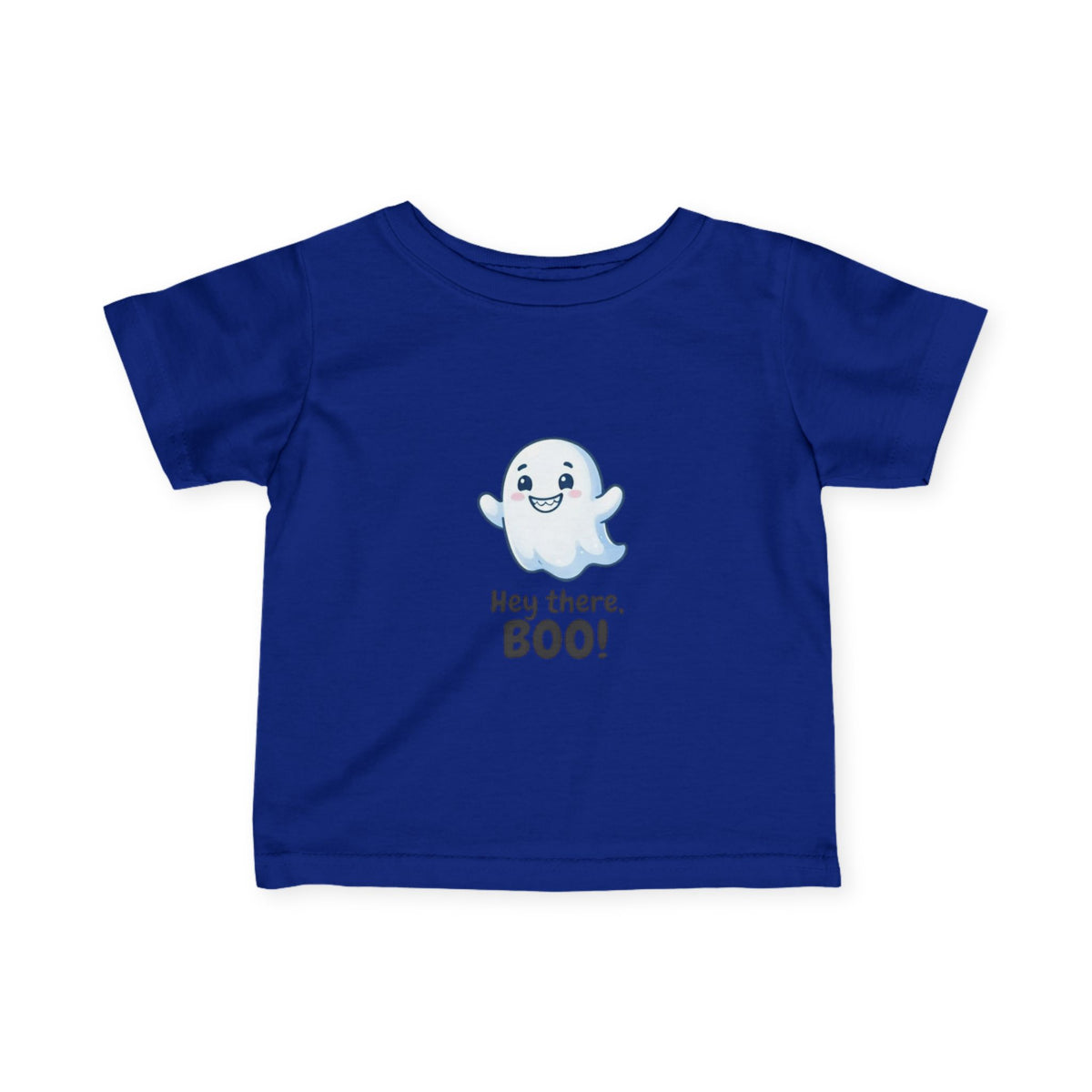 Spook and Snuggle Infant Tee, Greeting Friendly Ghost Baby Clothes, Hey There Boo Text Floating Autumn Newborn Outfit