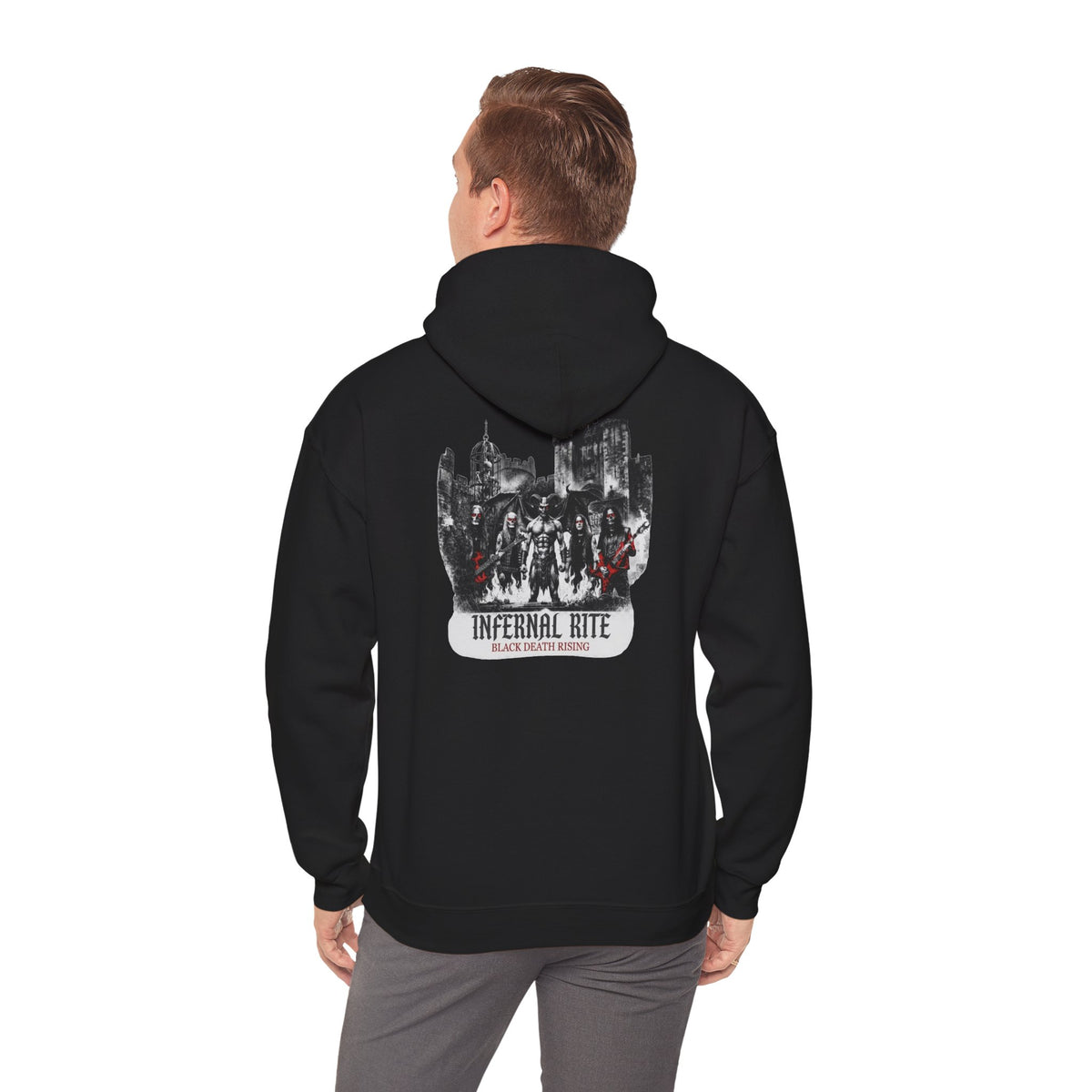 Infernal Rite "Black Death Rising" Premium Streetwear Heavyweight Hoodie