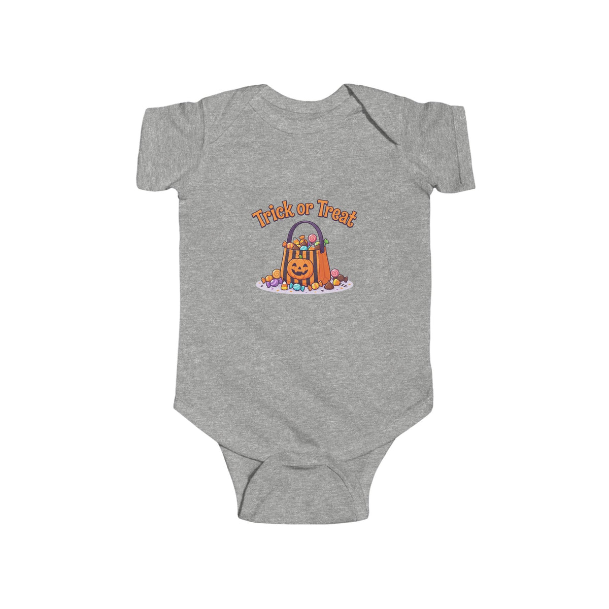 Trick-or-Treat Baby Bodysuit | Candy Bucket Halloween Infant Onesie