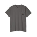Front Pocket Emblem T-Shirt, Full Color Back Print Dark Knight Tee, Double Sided Medieval Undead Warrior Apparel