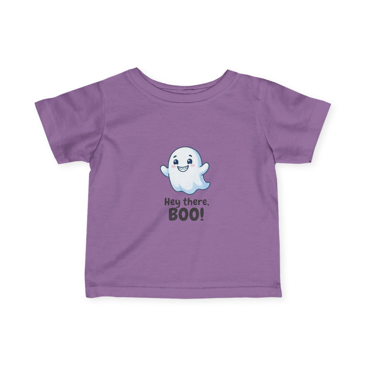 Spook and Snuggle Infant Tee, Greeting Friendly Ghost Baby Clothes, Hey There Boo Text Floating Autumn Newborn Outfit
