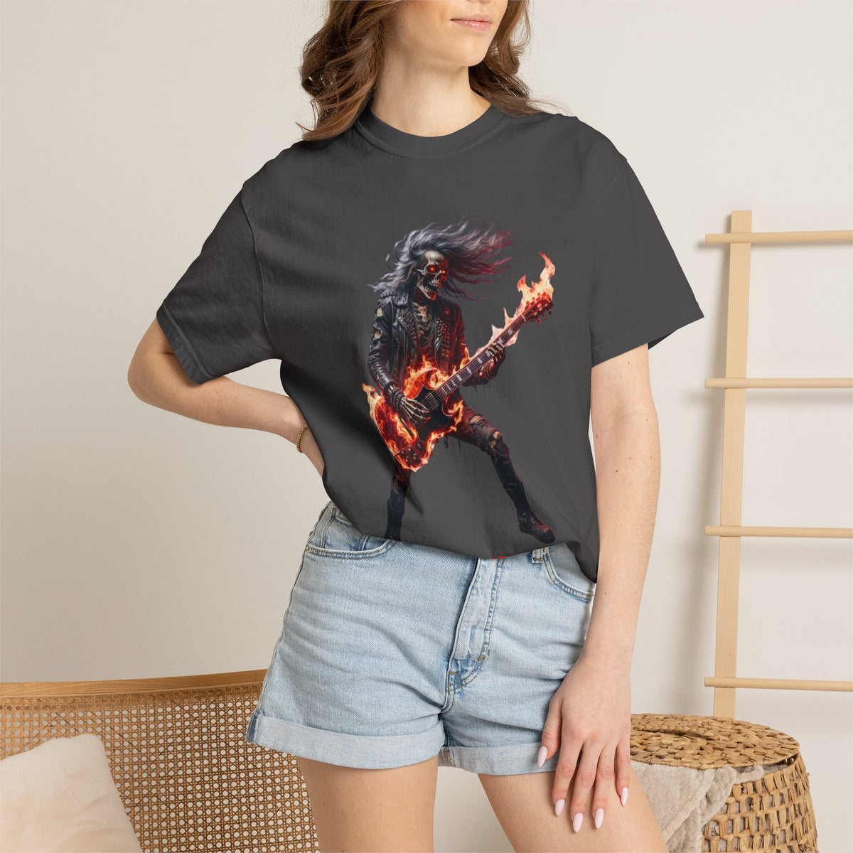 Infernal Rite "CC Fuego" Heavyweight Streetwear Metal Guitarist Tee