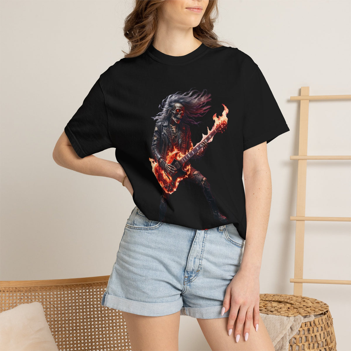 Infernal Rite "CC Fuego" Heavyweight Streetwear Metal Guitarist Tee