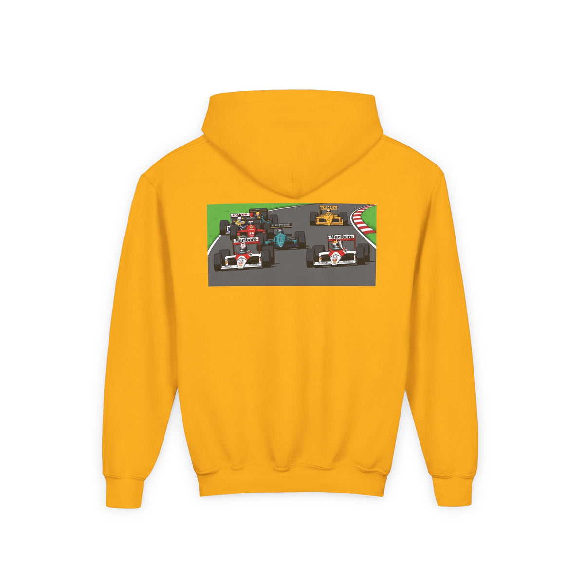 Grid Pack Hoodie, Turbo Era Sweatshirt, Vintage Grand Prix Back Graphic Unisex Pullover