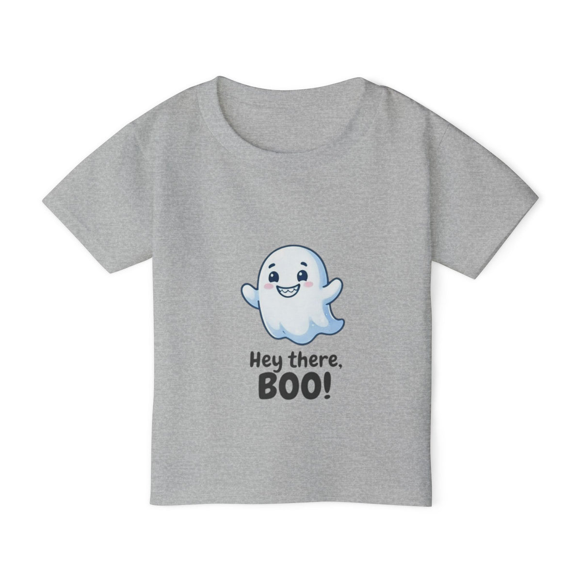 Hey There Boo Toddler Tee | Kawaii Ghost Halloween Kids Shirt