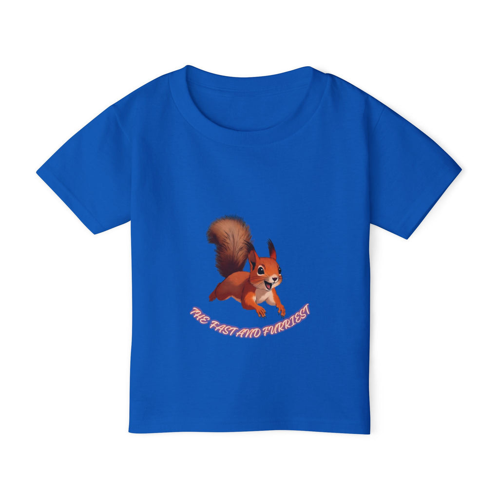 Cartoon Red Squirrel Toddler T-shirt | Cute Woodland Animal Tee