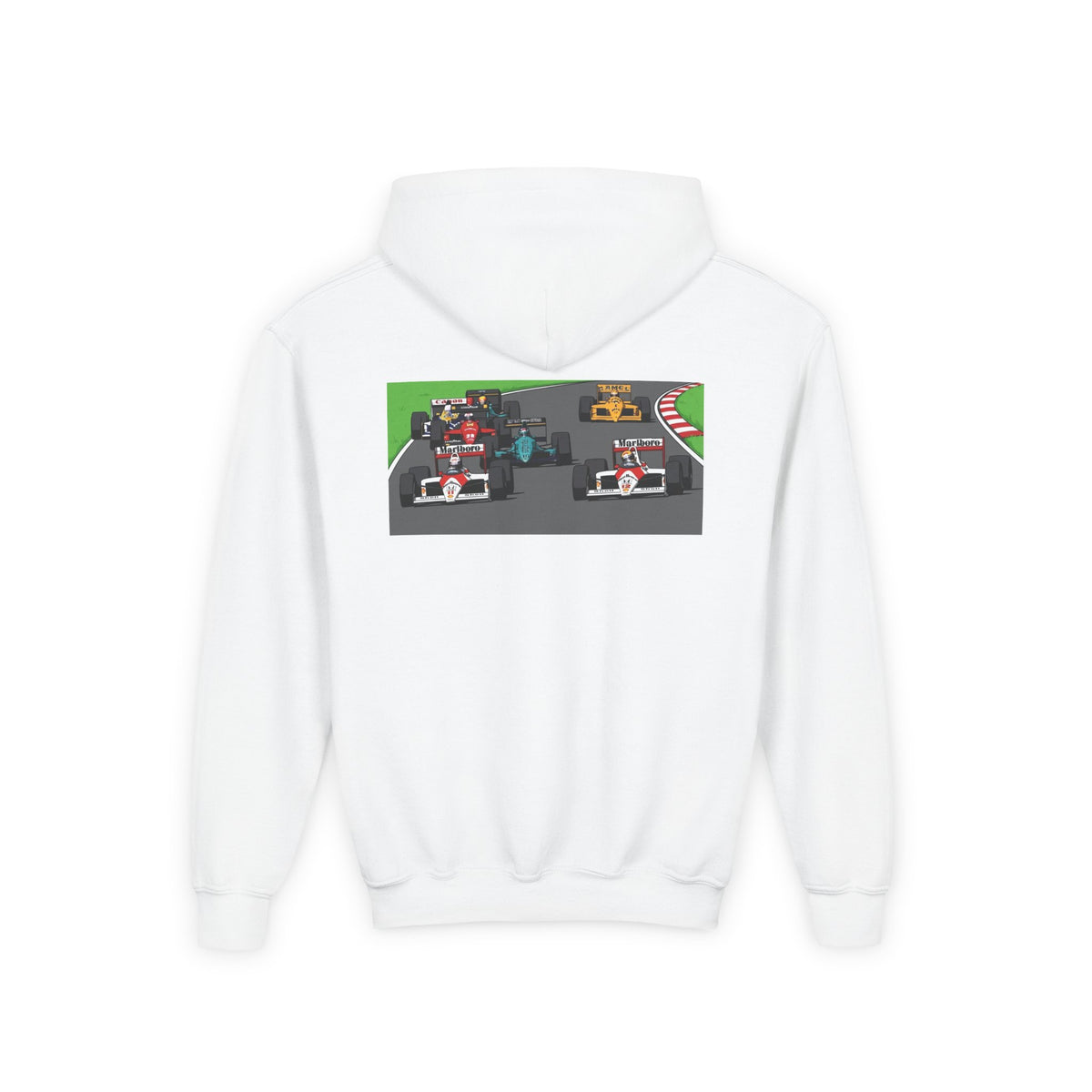 Grid Pack Hoodie, Turbo Era Sweatshirt, Vintage Grand Prix Back Graphic Unisex Pullover