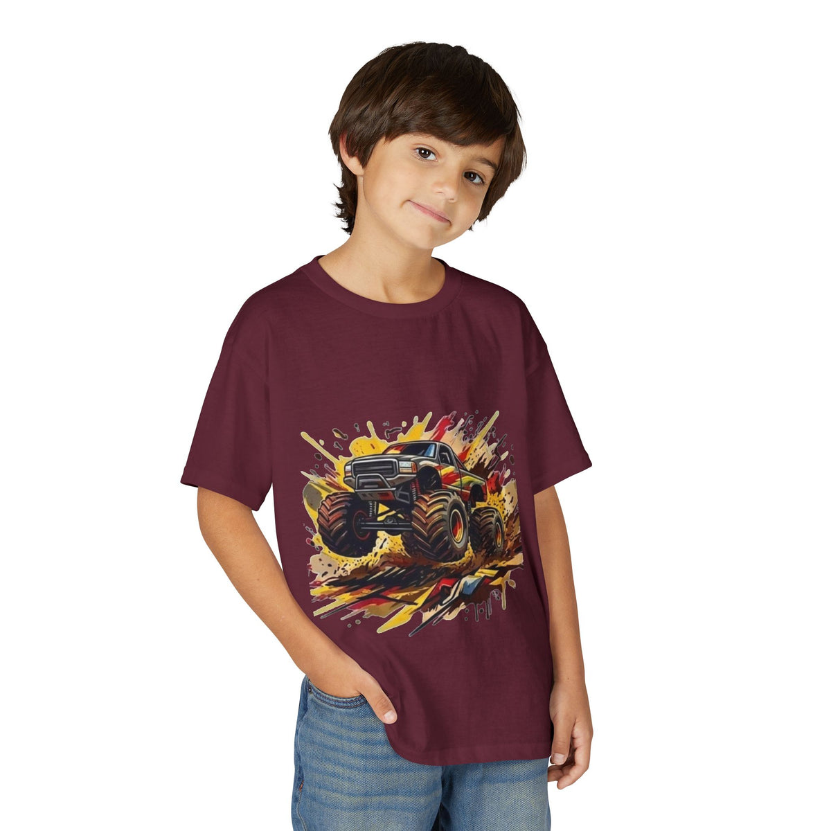 Copy of Monster Truck Illustration Youth T-Shirt | Mud Splash Racing