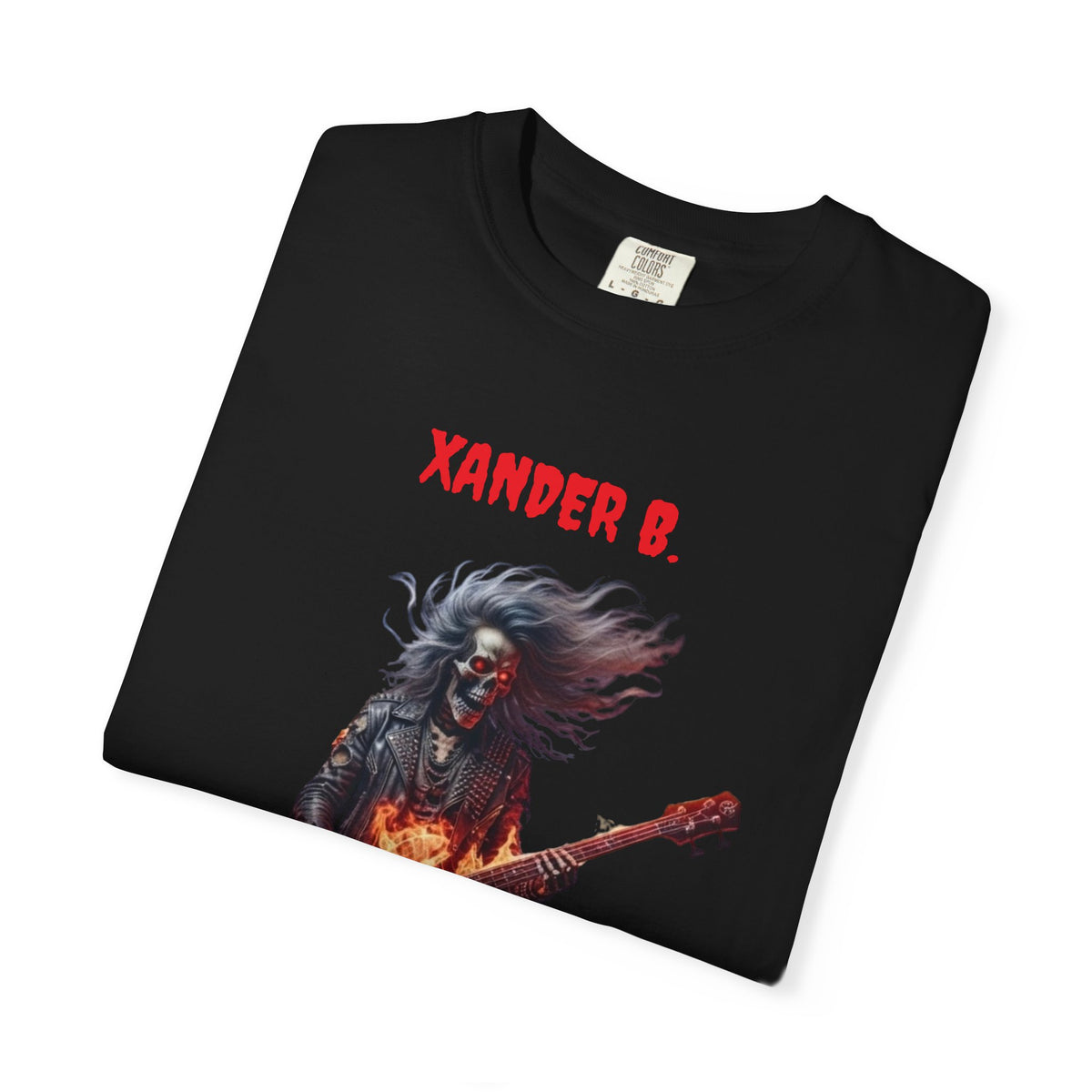 Infernal Rite "XANDER B" Heavyweight Streetwear Metal Bass Guitarist Tee