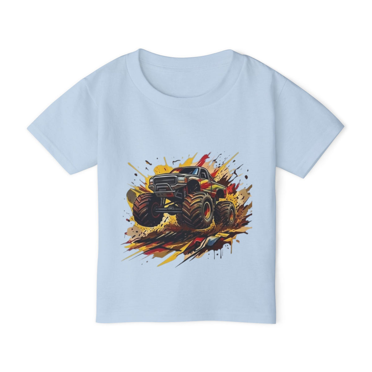 Monster Truck Smash Toddler T-shirt | Mud Splash Racing Tee