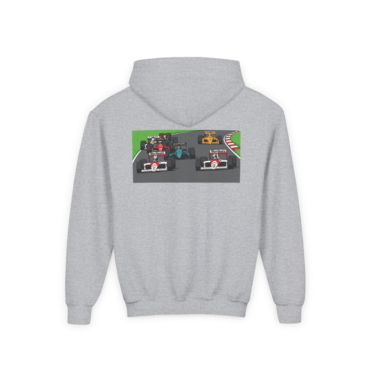 Grid Pack Hoodie, Turbo Era Sweatshirt, Vintage Grand Prix Back Graphic Unisex Pullover