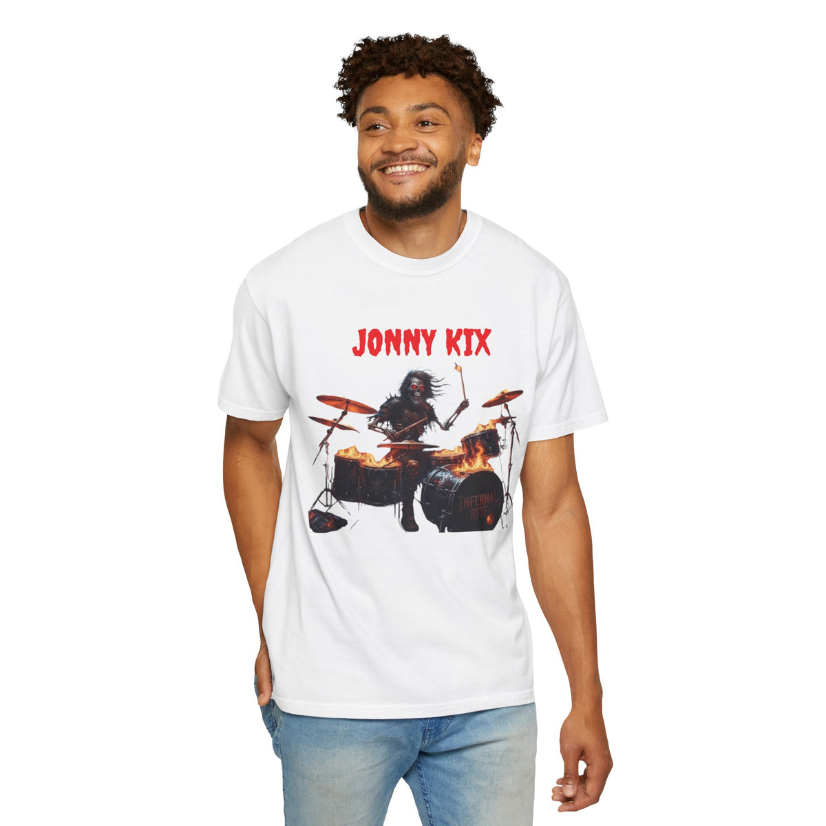 Infernal Rite  "Jonny Kix" Drummer Rock Band Tee