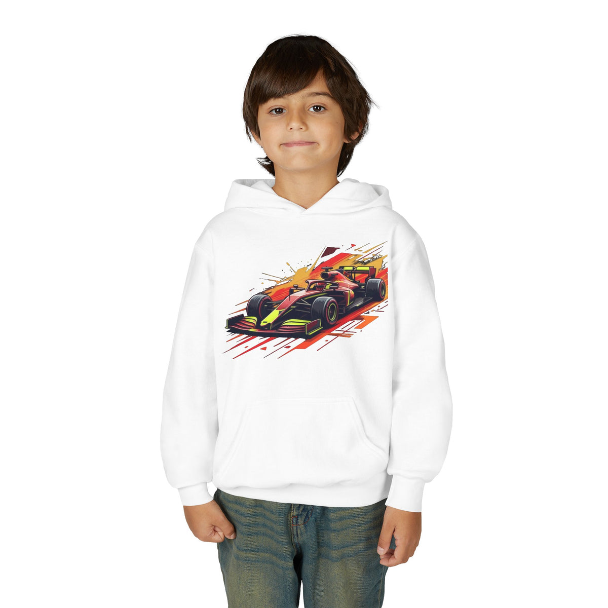 Open Wheel Hoodie, Modern Formula Kids Sweatshirt, Youth Aero Slipstream Racing Graphic Pullover