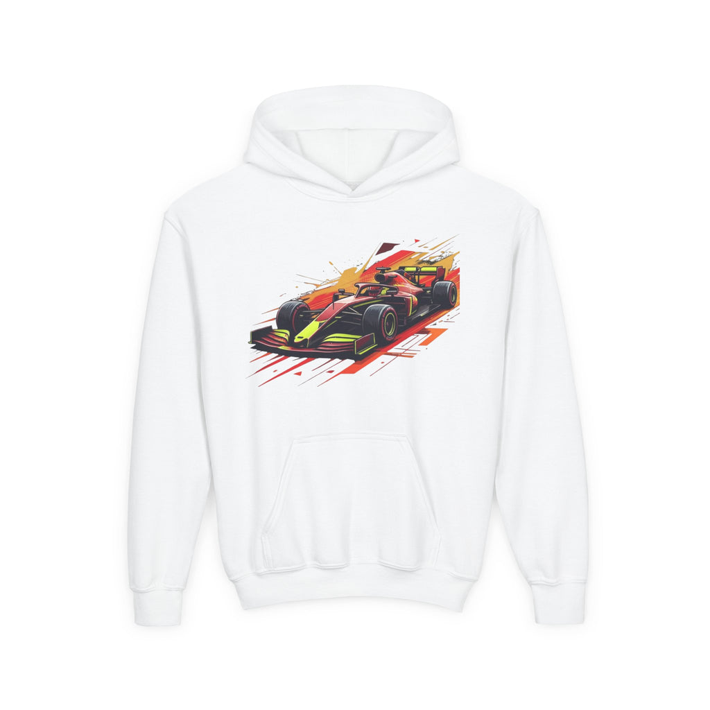 Open Wheel Hoodie, Modern Formula Kids Sweatshirt, Youth Aero Slipstream Racing Graphic Pullover