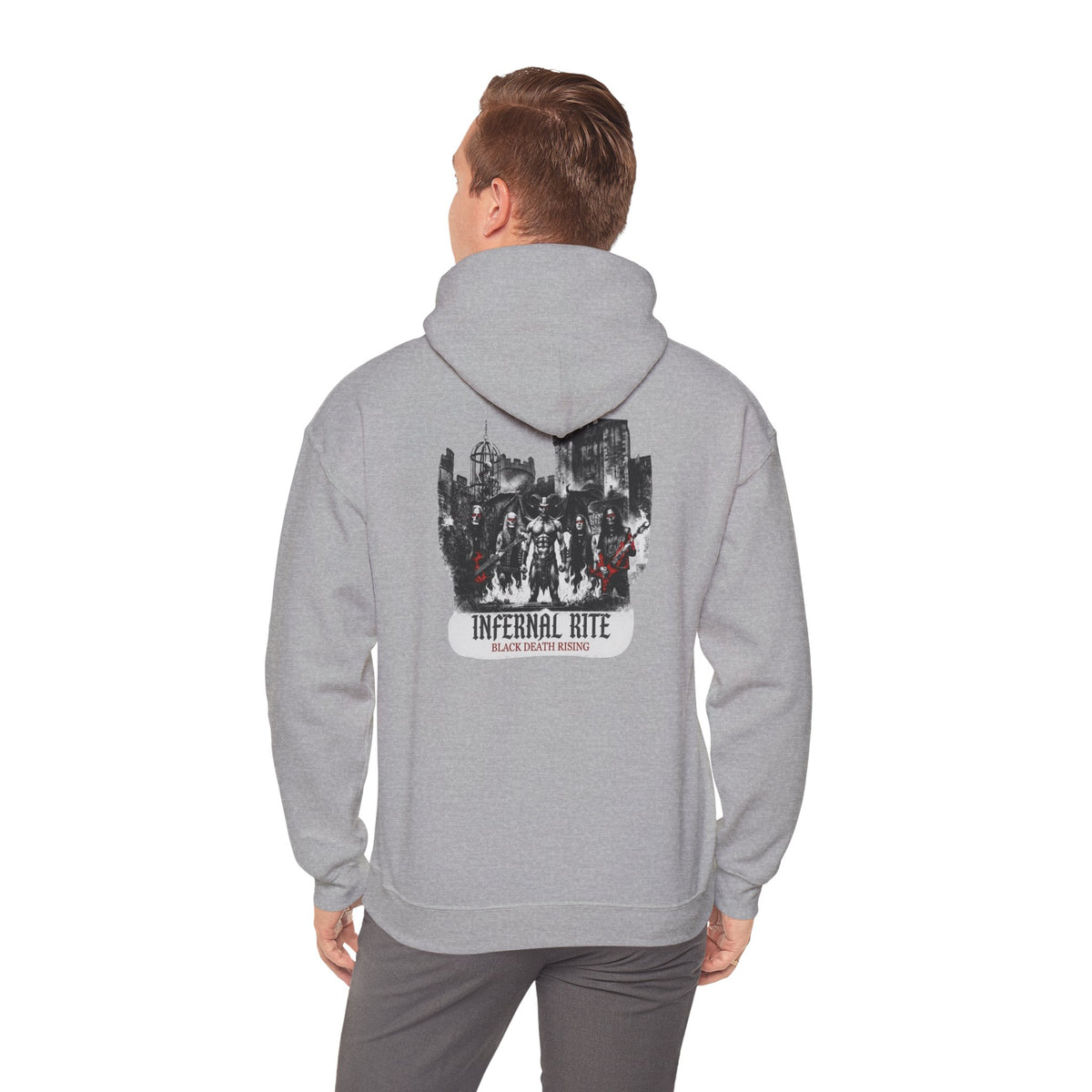Infernal Rite "Black Death Rising" Premium Streetwear Heavyweight Hoodie