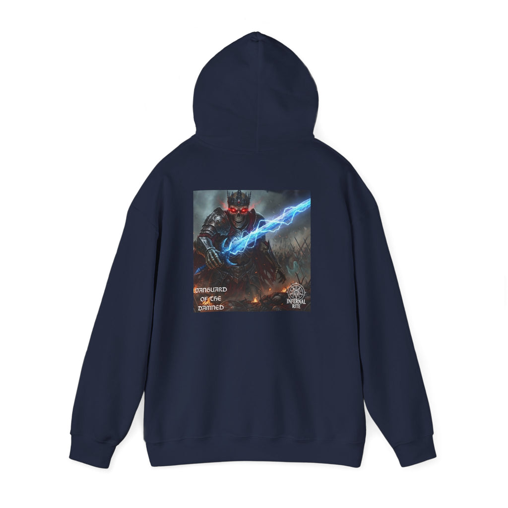 Infernal Rite™ Hoodie, Vanguard of Damned Sweatshirt, Dark Fantasy Heavy Metal Band Merchandise Graphic Pullover