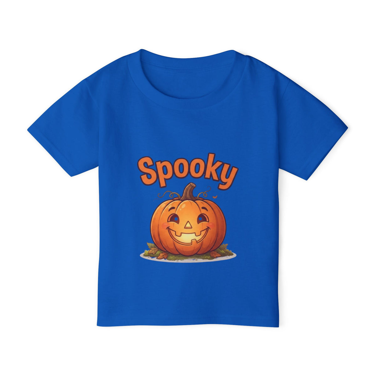 Halloween Pumpkin Toddler Tee | Bubbly Text Kids Spooky Shirt