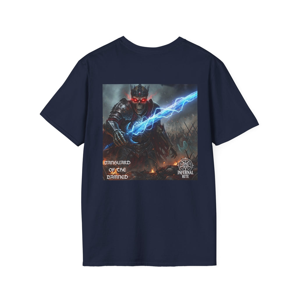 Infernal Rite Tee, Vanguard of Damned Shirt, Dark Fantasy Heavy Metal Band Merchandise Graphic Tee
