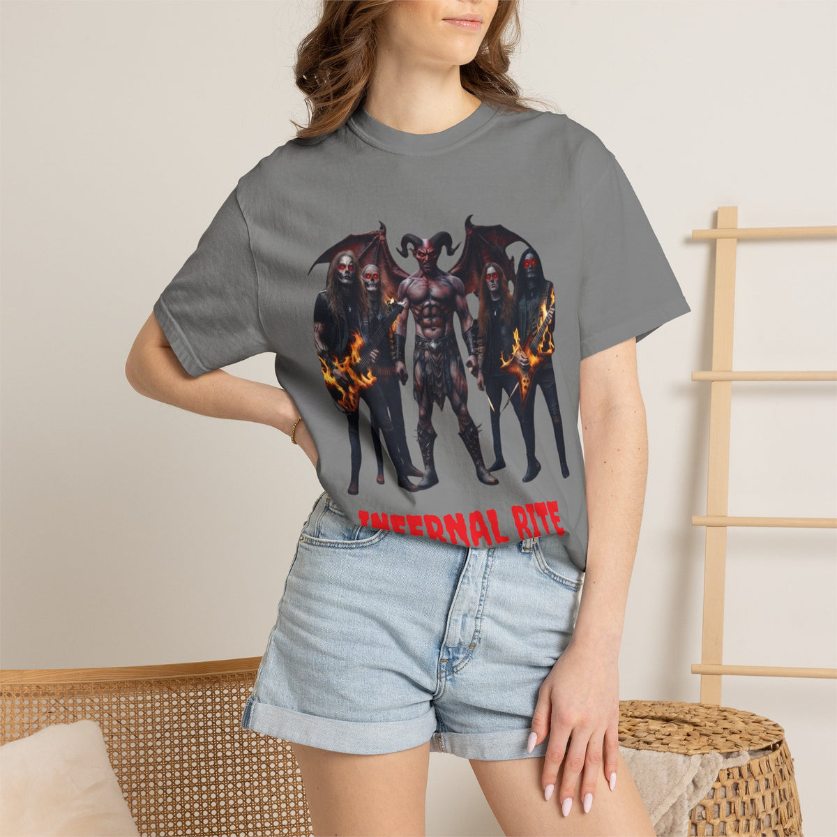 Infernal Rite "Full Lineup" Heavyweight Streetwear Metal Band Tee