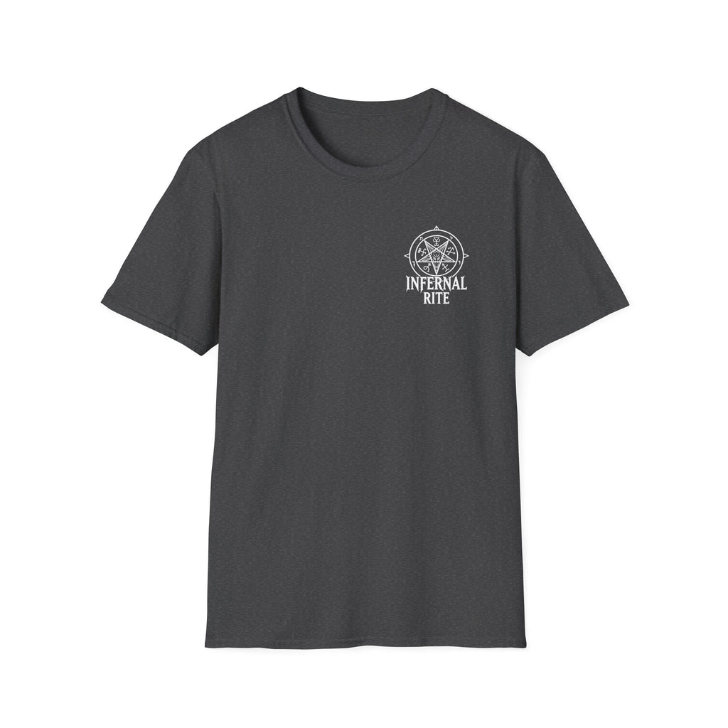 Infernal Rite Tee, Vanguard of Damned Shirt, Dark Fantasy Heavy Metal Band Merchandise Graphic Tee