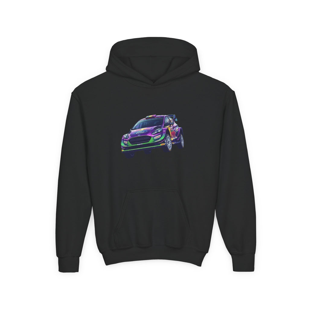 Airborne Stage Hoodie, Dirt Racing Kids Sweatshirt, Youth Apex Jump Graphic Pullover